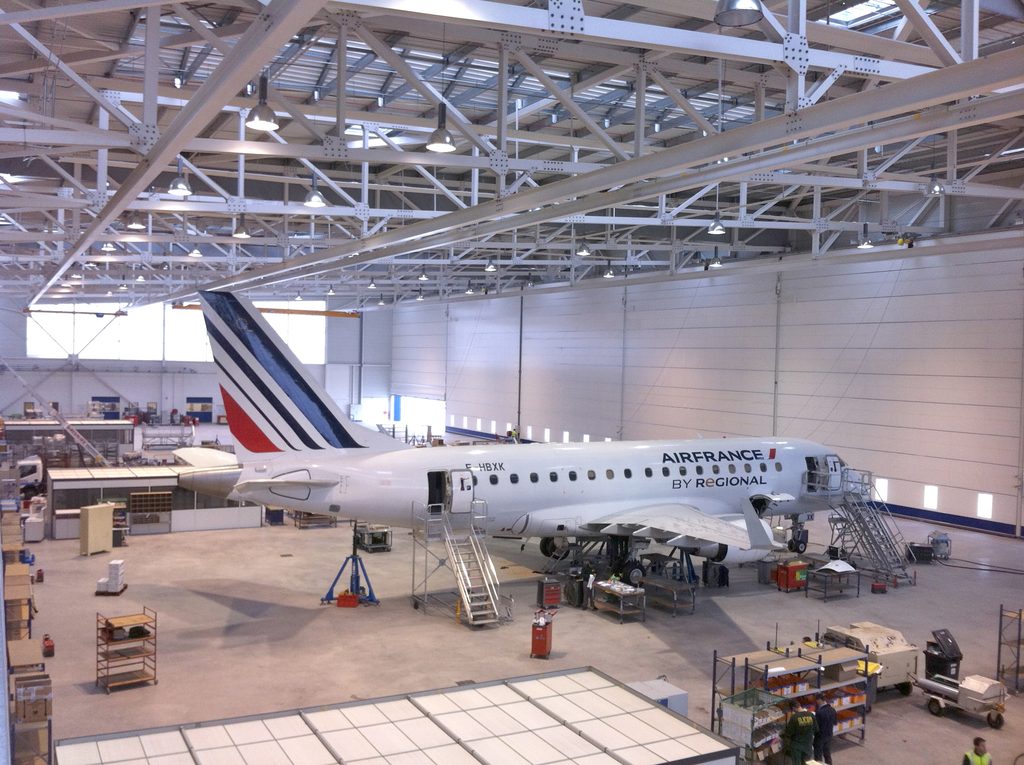 Hangar de maintenance, Clermont Ferrand, vue 2
