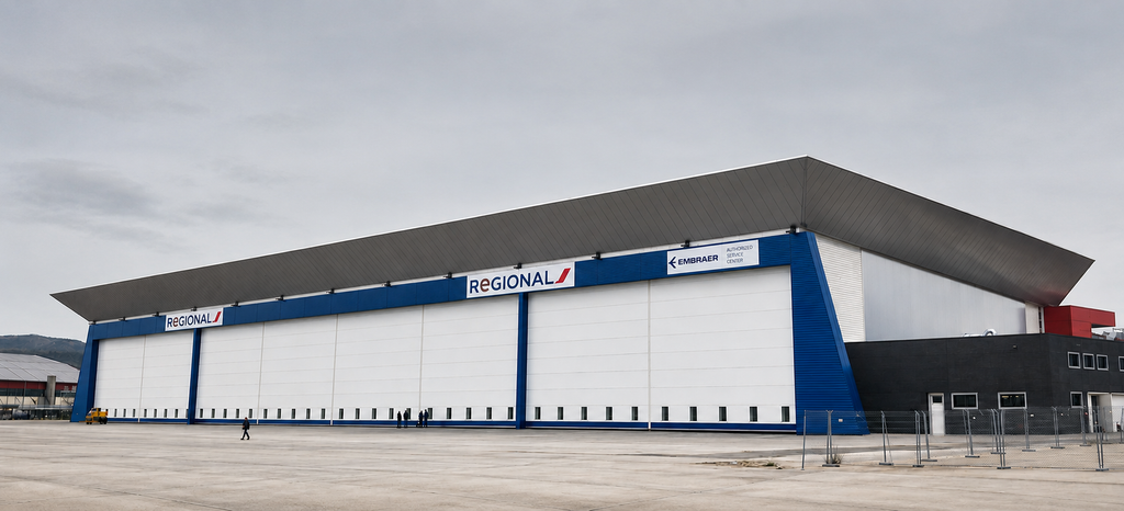 Hangar de maintenance, Clermont Ferrand, vue 1