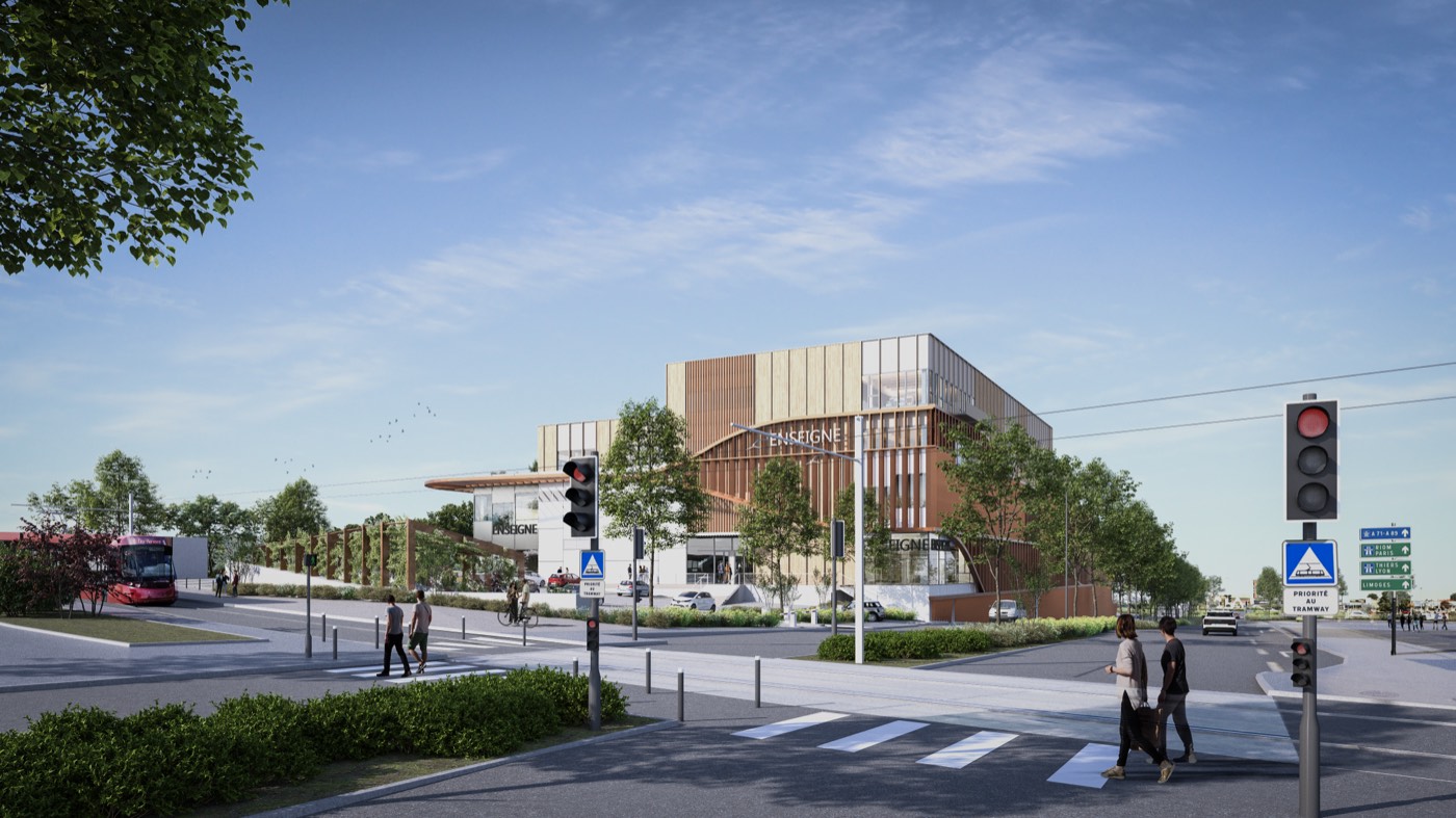 Retail park, Clermont-Ferrand, vue 4