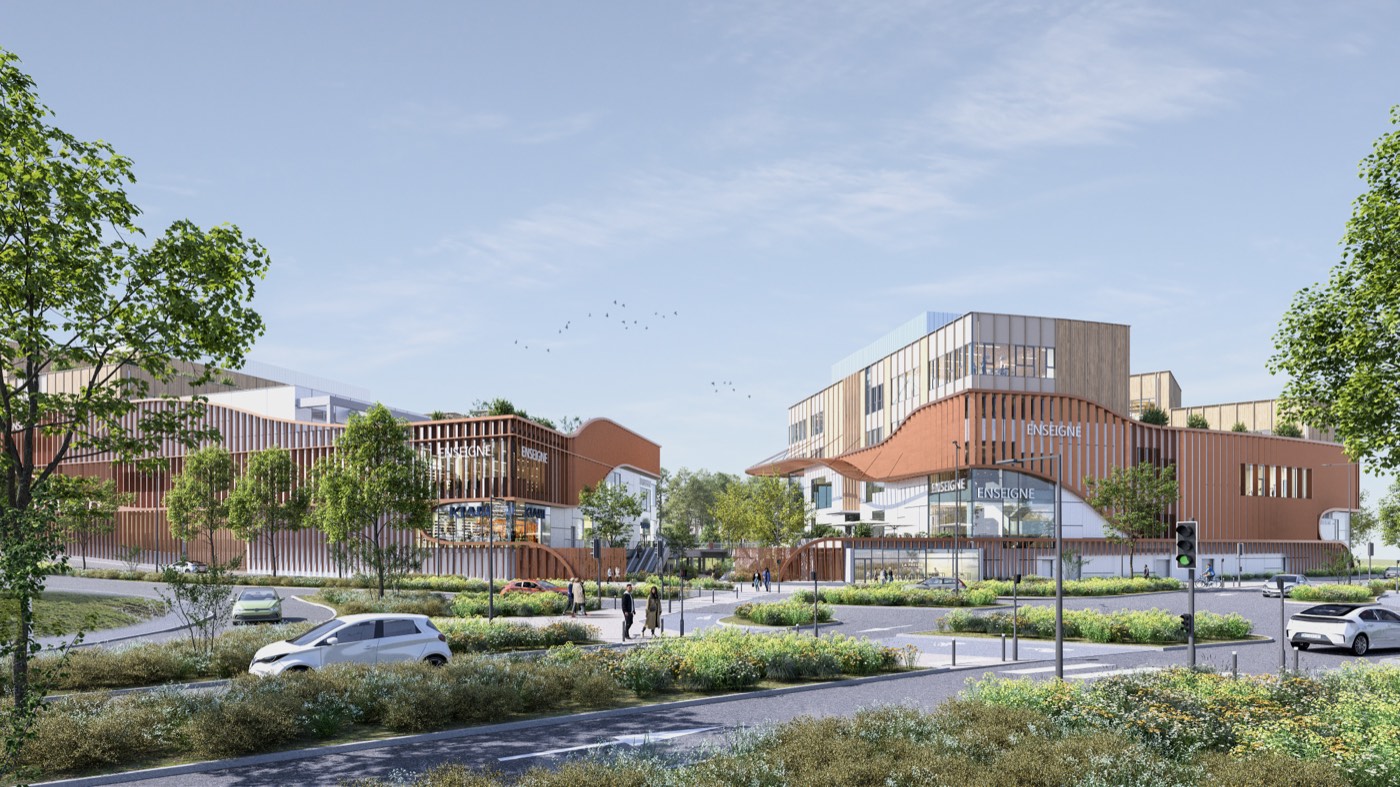 Retail park, Clermont-Ferrand, vue 1